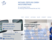 Tablet Screenshot of oeffling-sanitaer.de